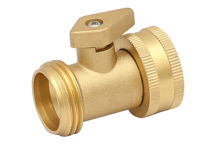 ကြေးဝါ shut-off valve with copper handle made in China