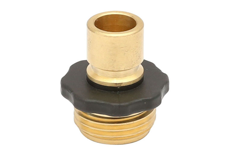 ကြေးဝါ Male Garden Hose Quick Connect Fitting with Rubber